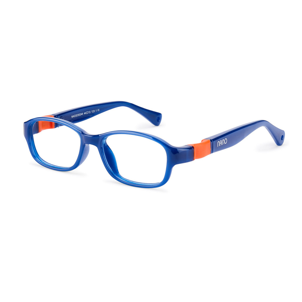 Nano Twitch 3.0 Crystal Navy Orange angled view
