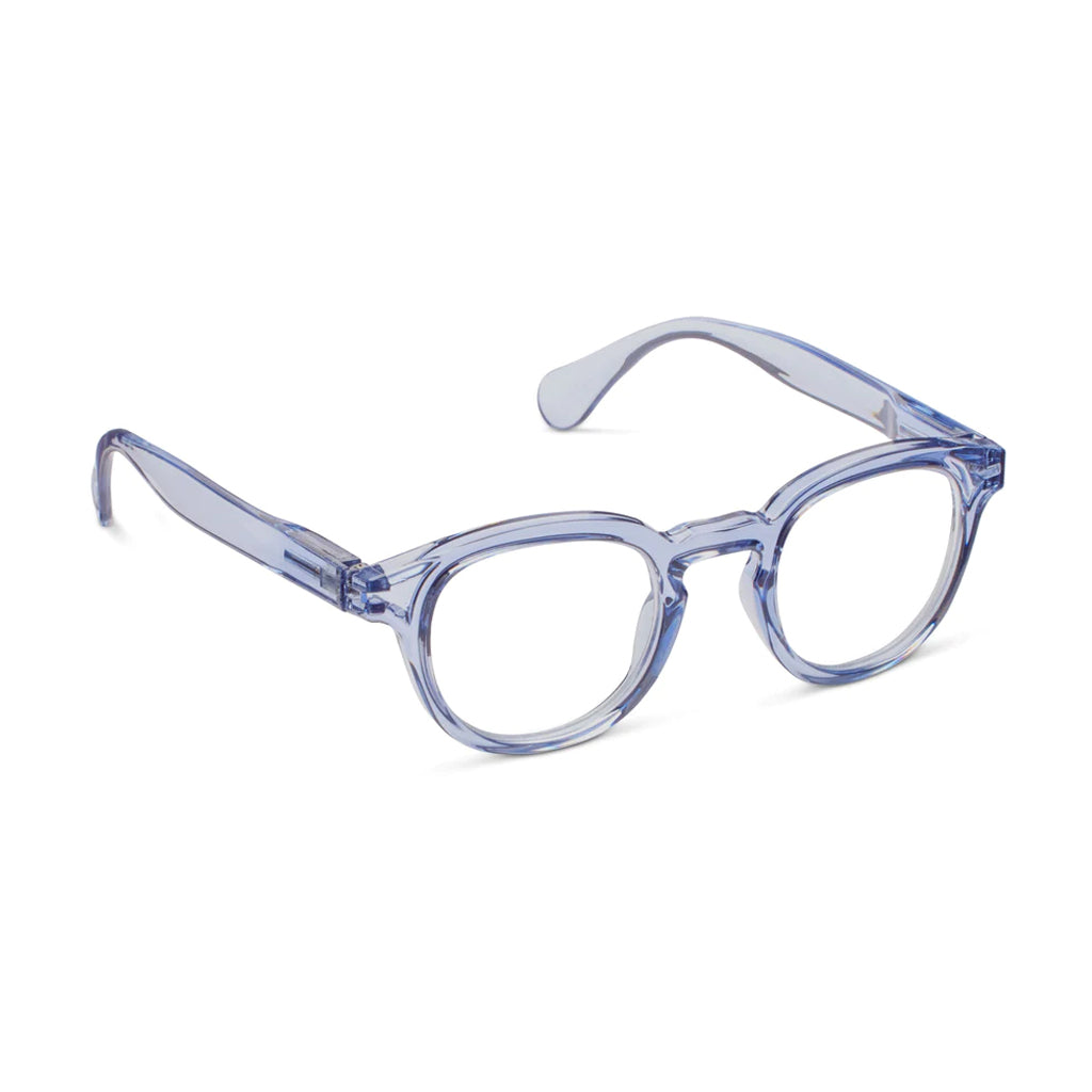 Peepers Readers Asher frame in Blue angled view