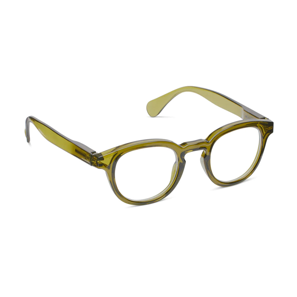 Peepers Readers Asher frame in Green angled view