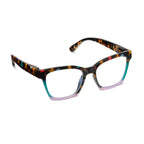 Peepers Readers Birdie frame in Peepfetti Tortoise Colorblock angled view