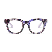 Load image into Gallery viewer, Peepers Readers Celeste frame in Purple Quartz front view
