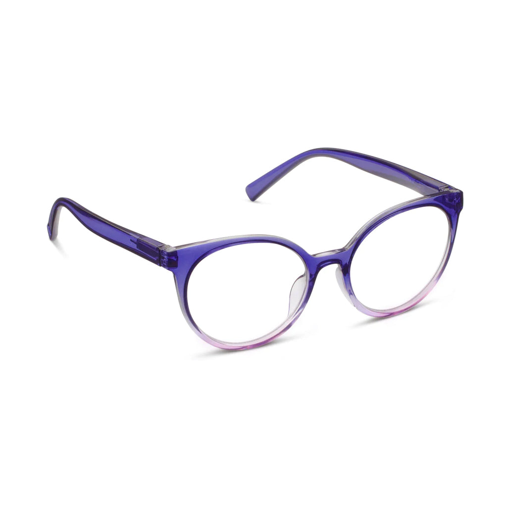 Peepers Readers Dahlia frame in Purple angled view