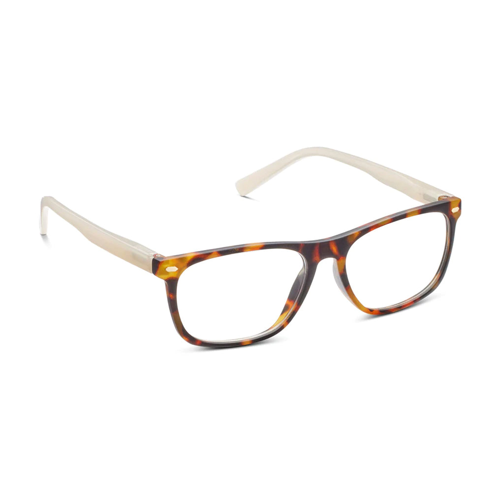 Peepers Readers Dexter frame in Tortoise/Tan angled view