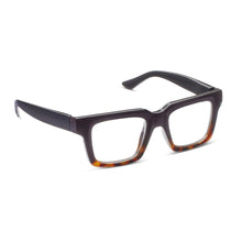 Load image into Gallery viewer, Peepers Readers Heathrow frame in Black/Tortoise angled view
