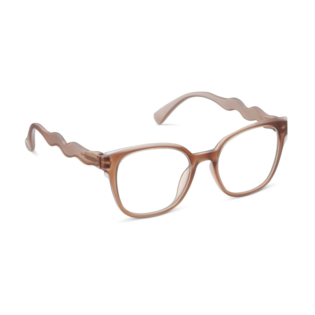 Peepers Readers If You Say So frame in Brown angled view