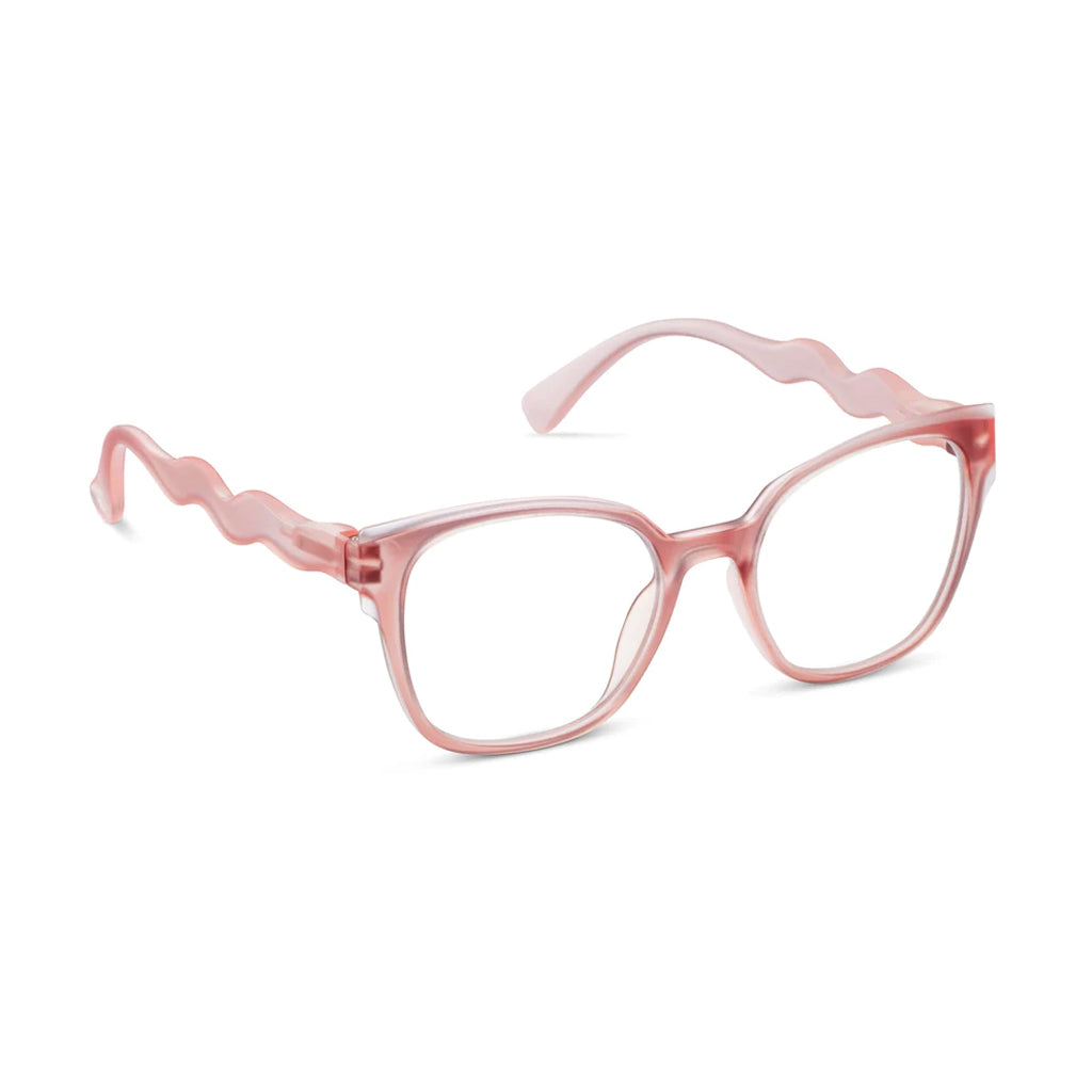 Peepers Readers If You Say So frame in Pink angled view