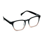 Peepers Readers Latte frame in Black/Taupe angled view