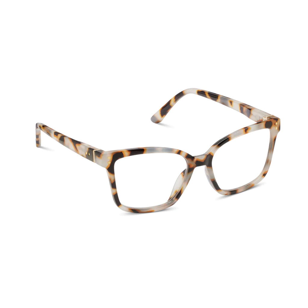 Peepers Readers Octavia frame in Chai Tortoise angled view
