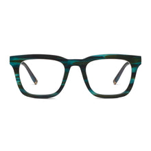 Load image into Gallery viewer, Peepers Readers Ramblin&#39; Man frame in Teal Horn front view
