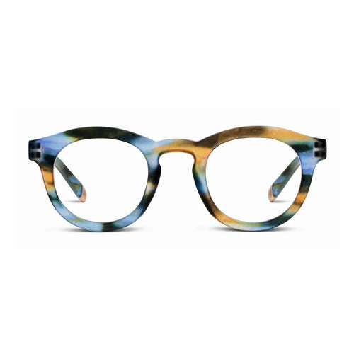 Peepers Readers Stardust frame in Multi Horn front view
