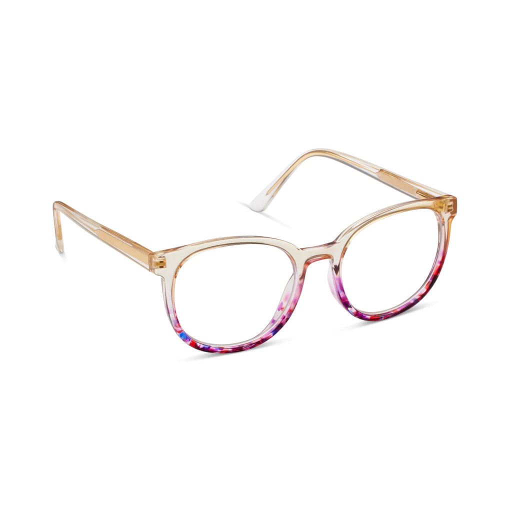Peepers Readers That's A Wrap frame in Champagne angled view