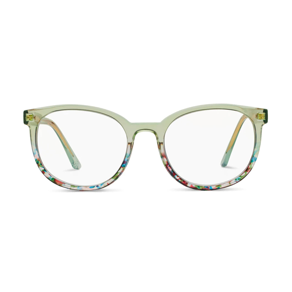 Peepers Readers That's A Wrap frame in Green front view