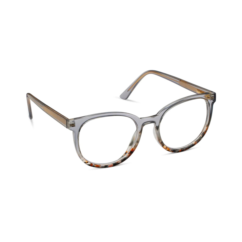 Peepers Readers That's A Wrap frame in Smoke angled view