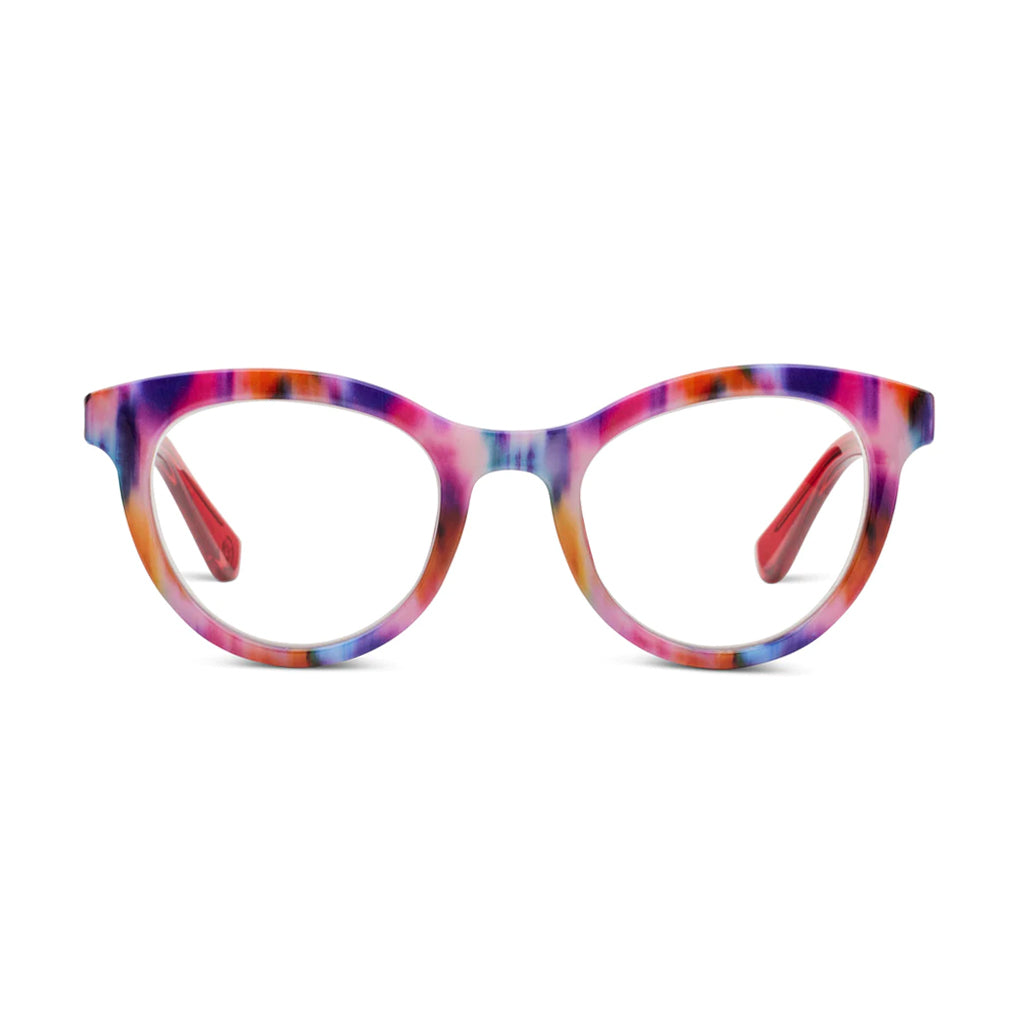 Peepers Readers Tribeca frame in Ikat Red front view