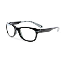 Load image into Gallery viewer, Rec Specs Active Z8-Y20 in Shiny Black/Grey angled view
