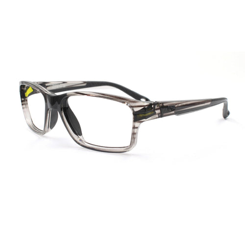 Rec Specs Active Z8-Y40 in Crystal Grey/Black Stripe angled view
