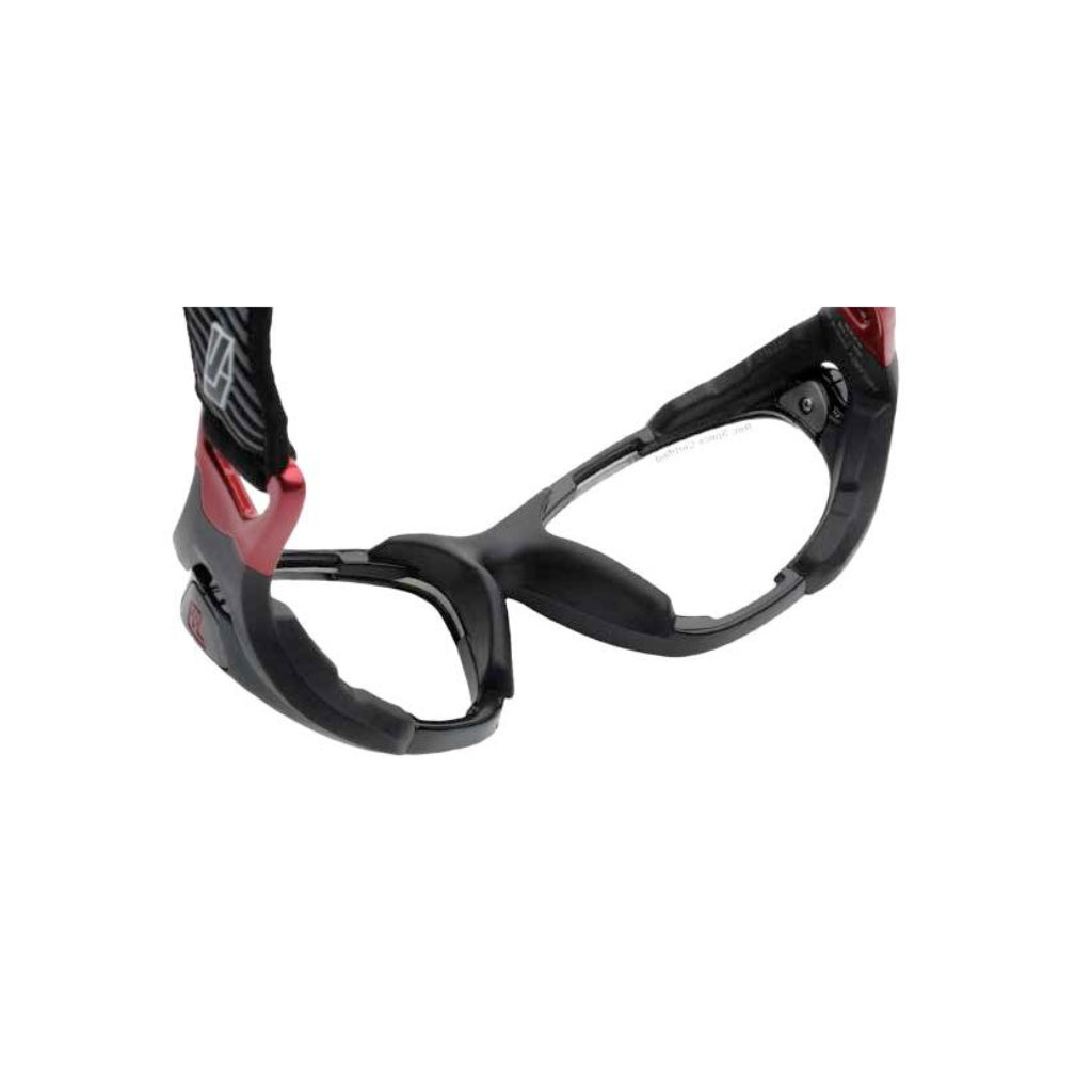 Rec Specs Helmet Spex XL in Matte Black Crimson inside view