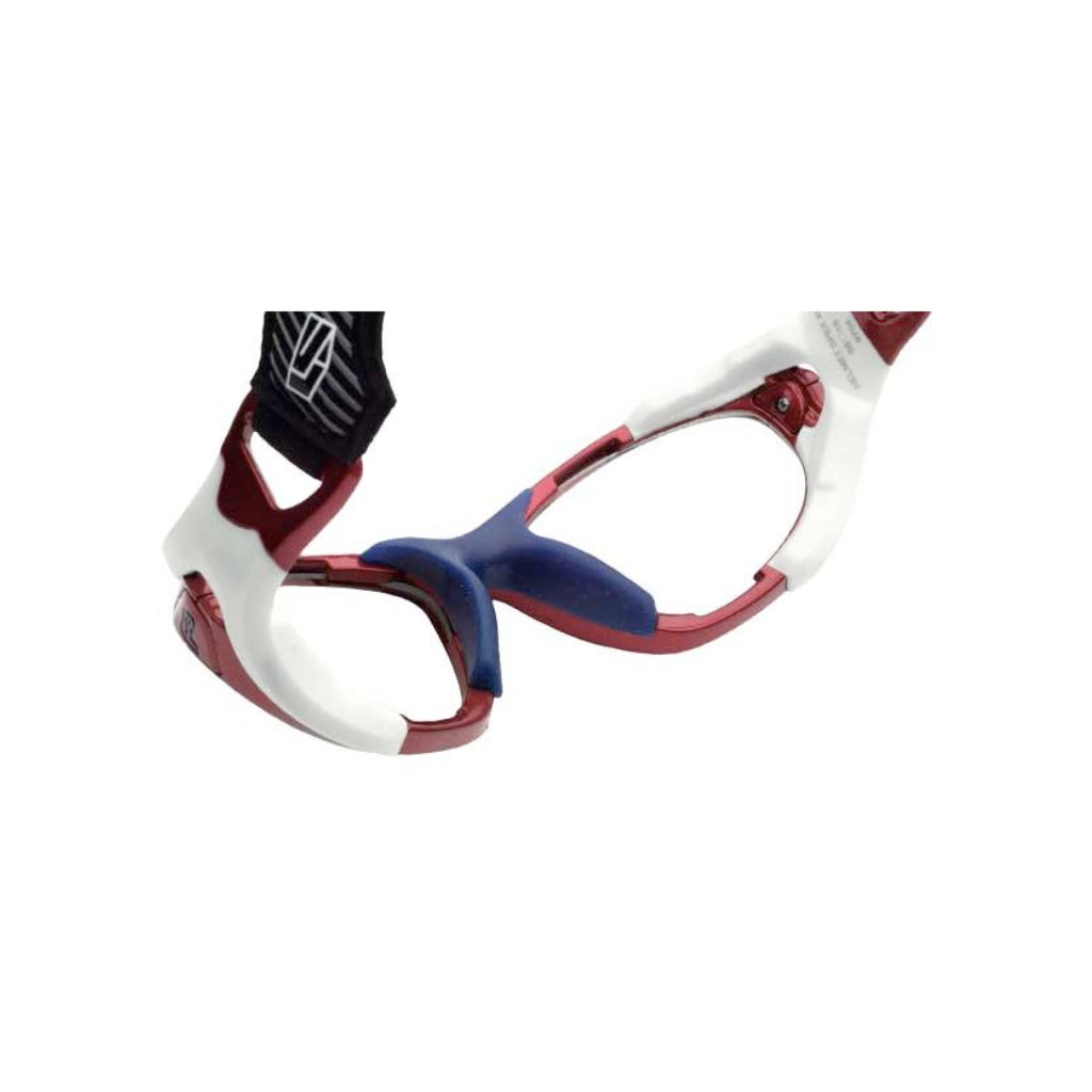 Rec Specs Helmet Spex XL in Shiny Crimson White inside view