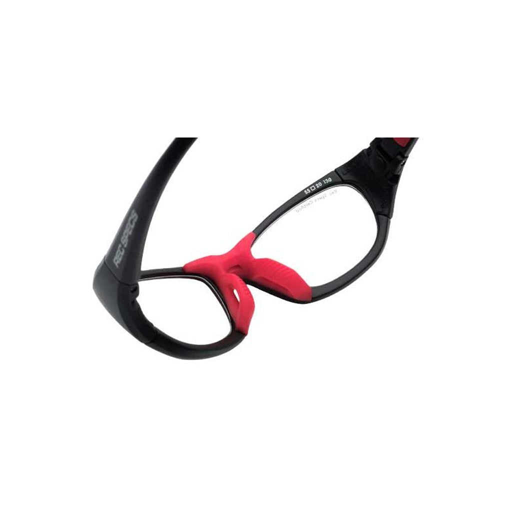 Liberty Sport Rec Specs Impact RS-50 in Matte Black/Red inside view
