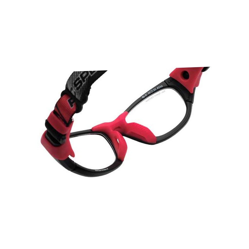 Liberty Sport Rec Specs Impact RS-51 in Matte Black/Red inside view
