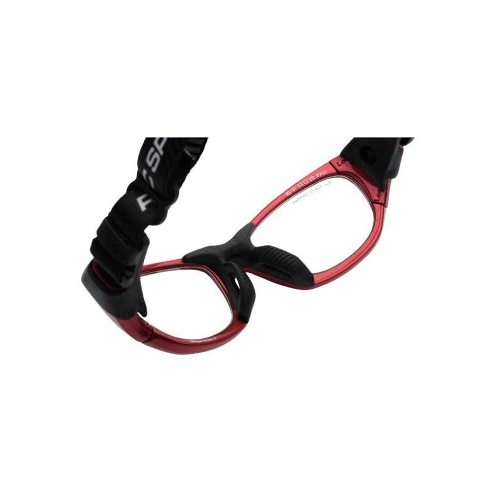 Liberty Sport Rec Specs Impact RS-51 in Shiny Crimson/Black inside view