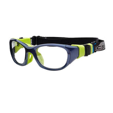 Load image into Gallery viewer, Liberty Sport Rec Specs Impact RS-51 in Shiny Navy/Green angled view
