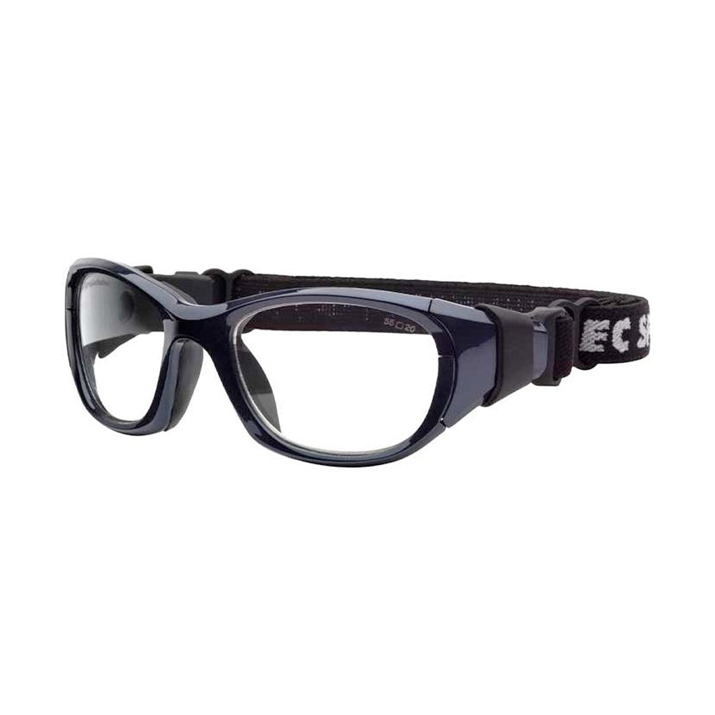 Rec Specs Liberty Sport Maxx 31 frame in Shiny Navy/Black angled view