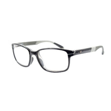 Load image into Gallery viewer, Rec Specs X8 300 frame in Shiny Black Grey Angled view
