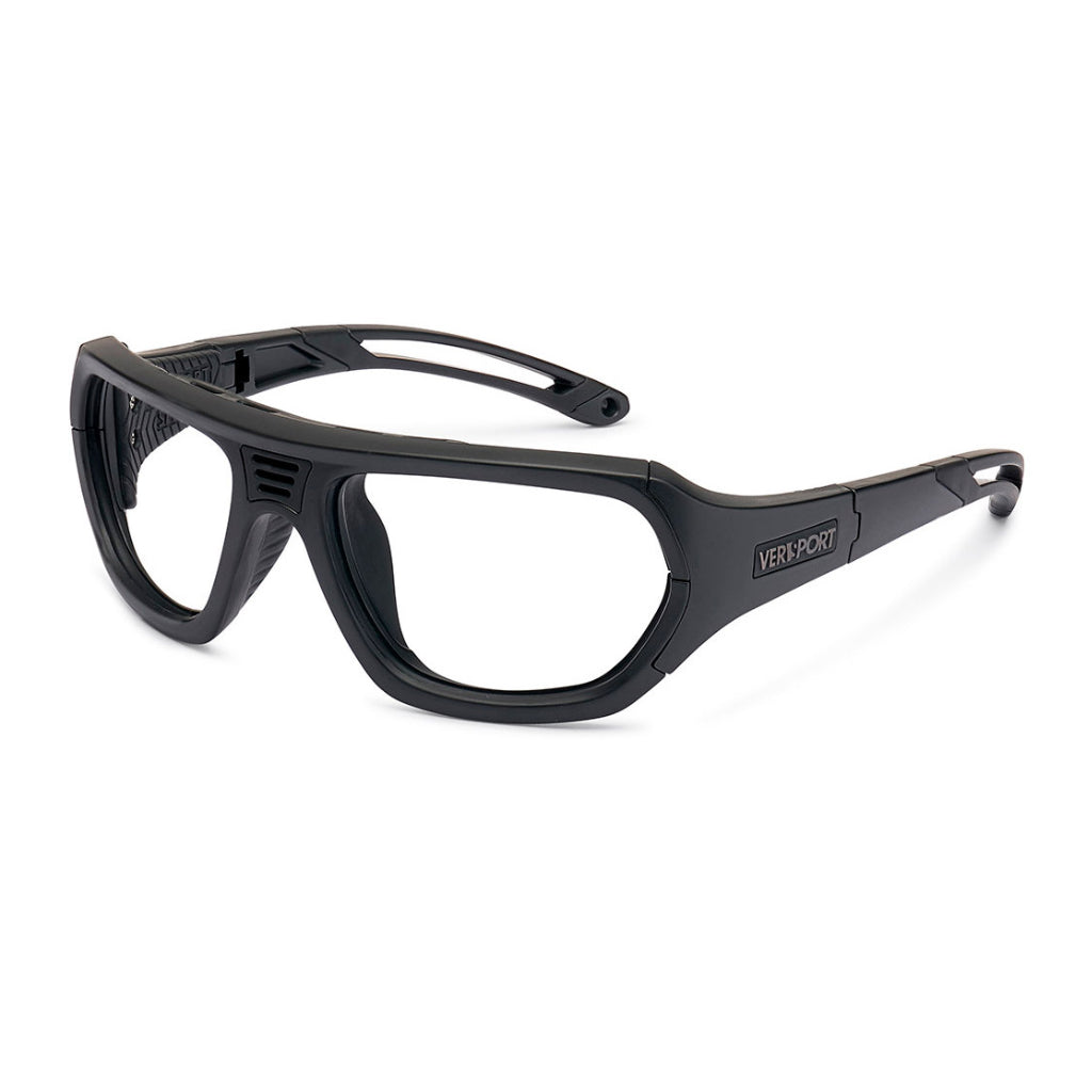 Versport Troy Matte Black frame angled view