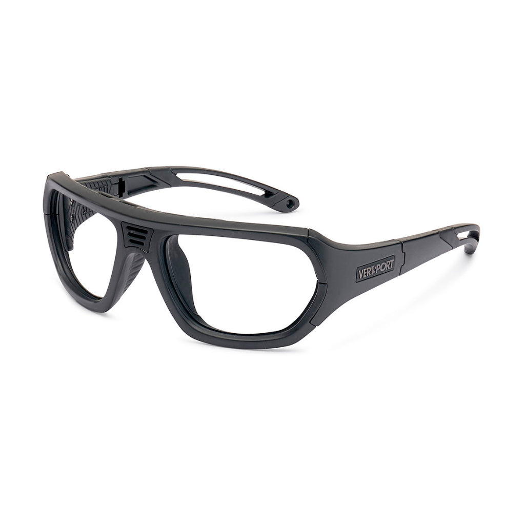 Versport Troy frame in Matte Black angled view