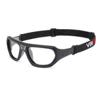 Versport Troy Matte Black Grey frame with strap angled view