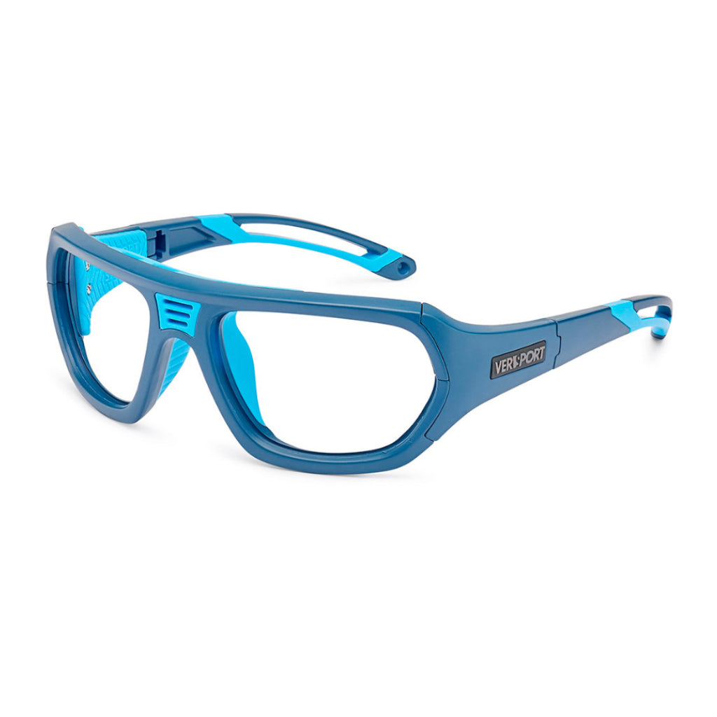 Versport Troy Matte Blue Cyan frame angled view