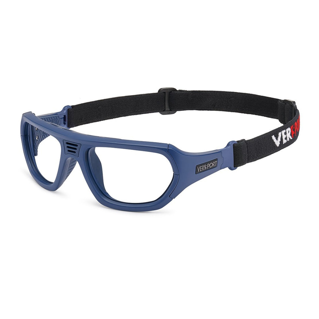 Versport Troy Matte Navy frame with strap angled view