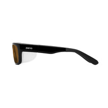 Load image into Gallery viewer, Ziena Kai in Glossy Black Frame with Frost Eyecup and Copper Lens side view
