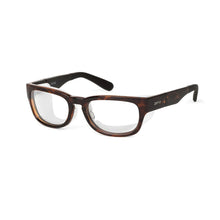 Load image into Gallery viewer, Ziena Kai in Tortoise Frame with Frost Eyecup and Clear Lens front view

