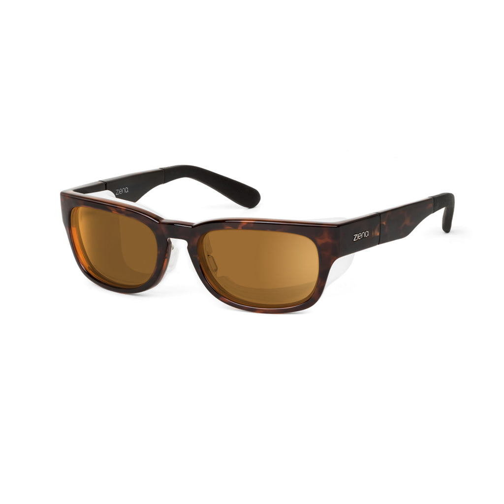 Ziena Kai in Tortoise Frame with Frost Eyecup and Copper Lens front view