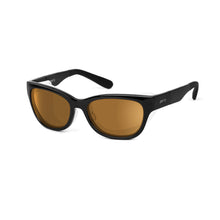 Load image into Gallery viewer, Ziena Marina in Glossy Black Frame with Frost Eyecup and Copper Lens front view
