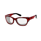 Ziena Marina in Merlot Frame with Black Eyecup and Clear Lens front view