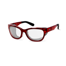 Load image into Gallery viewer, Ziena Marina in Merlot Frame with Black Eyecup and Clear Lens front view

