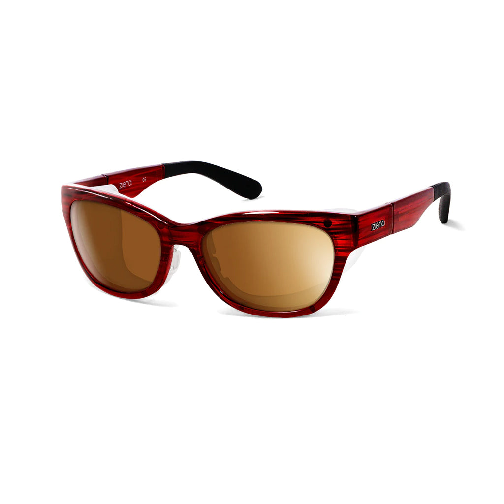 Ziena Marina in Merlot Frame with Frost Eyecup and Copper Lens front view