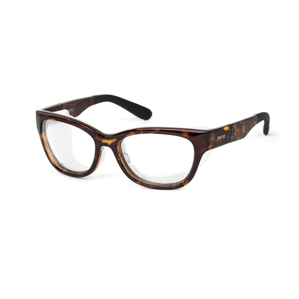 Ziena Marina in Tortoise Frame with Frost Eyecup and Clear Lens front view