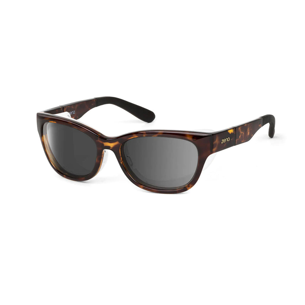 Ziena Marina in Tortoise Frame with Frost Eyecup and Polarized Grey Lens front view