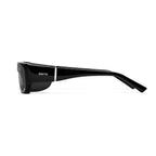 Ziena Nereus in Glossy Black Frame with Black Eyecup and Clear Lens side view