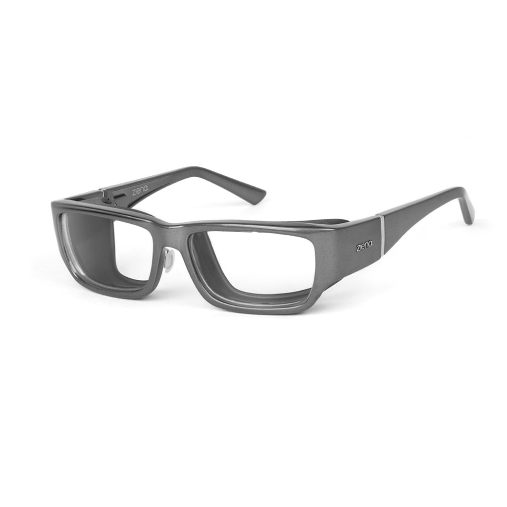 Ziena Nereus in Titan Frame with Black Eyecup and Clear Lens profile view