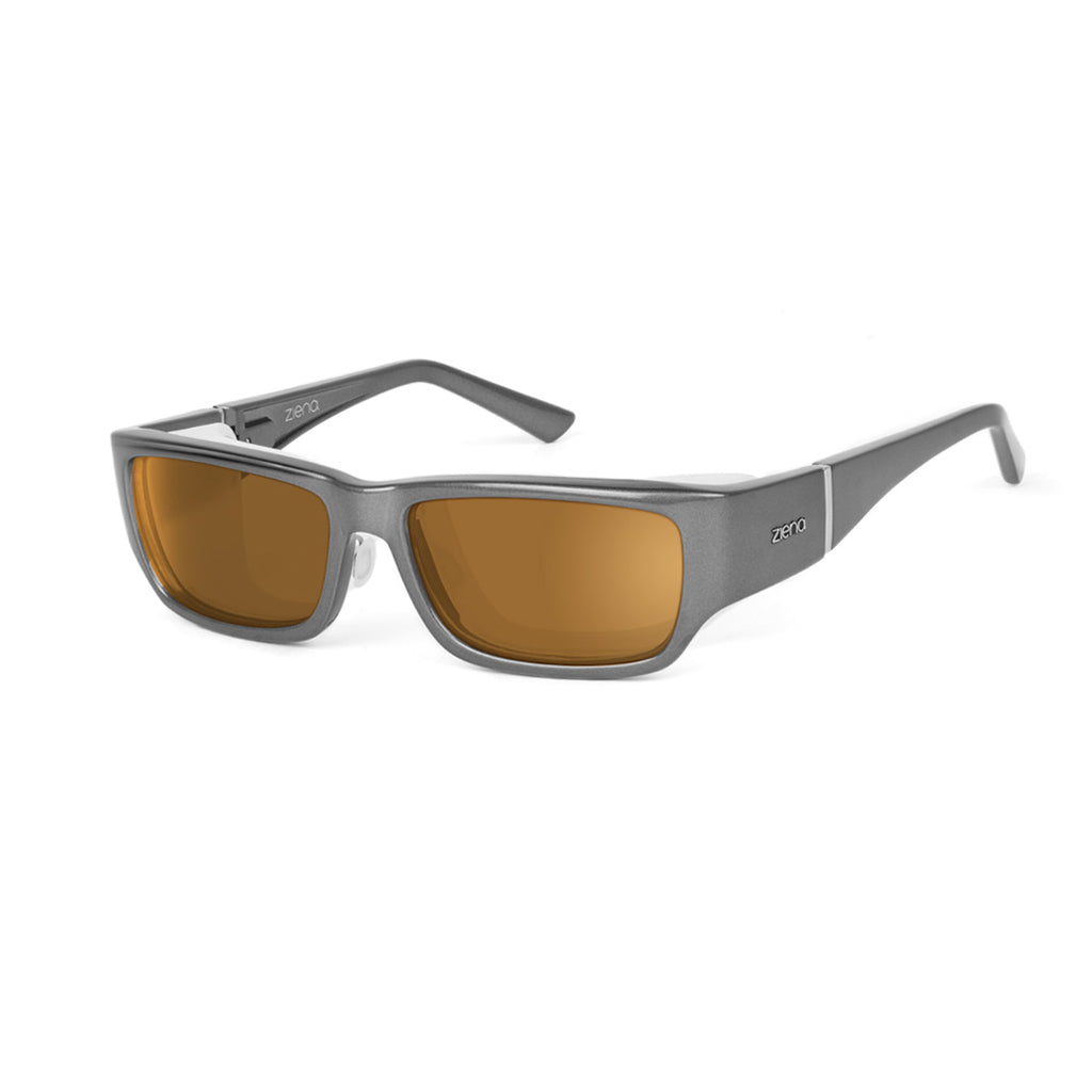 Ziena Nereus in Titan Frame with Frost Eyecup and Copper Lens profile view