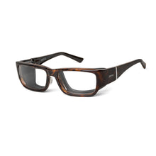 Load image into Gallery viewer, Ziena Nereus in Tortoise Frame with Black Eyecup and Clear Lens profile view
