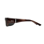 Ziena Nereus in Veneer Frame with Black Eyecup and Polarized Grey Lens side view