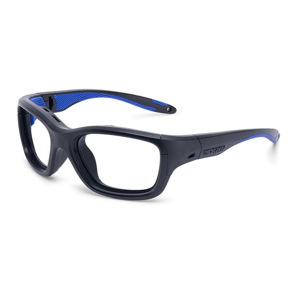 Versport Ares Matte Black Blue angled view