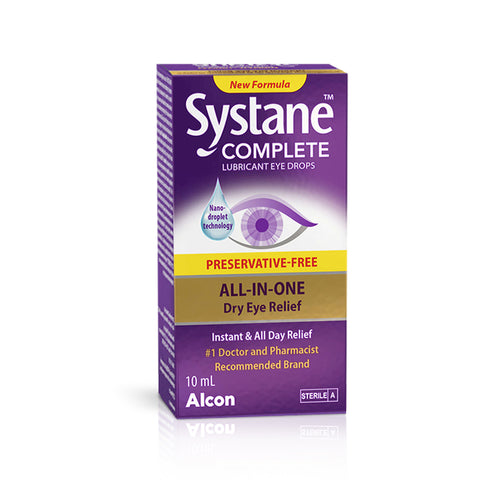 Alcon Systane Complete Preservative-Free All-In-One Eye Drops