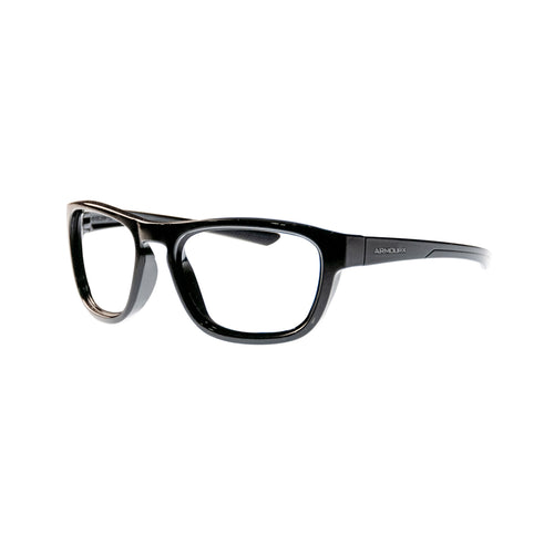 ArmouRx Safety Glasses Model 6017 in Black angled view